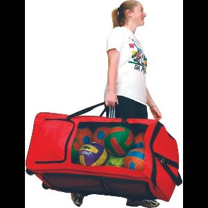 Spordas sporttas Big Red Megabag met 11 vakken en wielen.