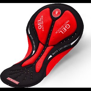 Fietsbroek Zeem - Fiets broek - Fiets Zadel Zeem - Gel Pad - Rood - Universeel