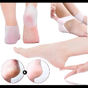 Siliconen Hielbeschermers I Zooltjes I Hielzooltjes I Hiel Kussens I Hielsokken I Gel Sokken I 1 paar I Wit