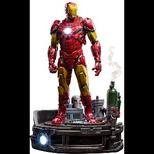 Iron Studios Marvel Deluxe Art Scale Statue 1/10 Iron Man Unleashed 23 cm Beeld