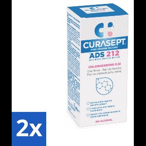 Curasept - Mondspoeling - 0,12% Chloorhexidine - Versterkt Tandvlees & Beschermt Tanden - 200 ml - Voordeelverpakking - 2 stuks