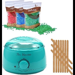 Waxapparaat starterset 100Watt -turquoise-ontharen-wax beans-wax verwarmer