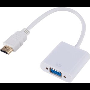 HDMI naar VGA Adapter - Universele HDMI VGA Converter - Male naar Female Adapter - HDMI VGA Converter Kabel - 1080P - Wit