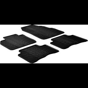 Gledring Rubbermatten passend voor Dacia Lodgy 2012- (T profiel 4-delig + montageclips)
