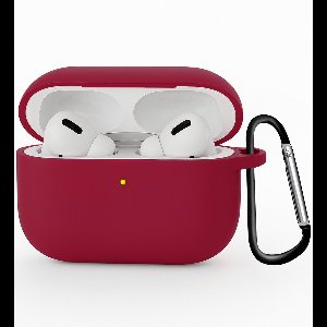 Hoesje Geschikt voor Airpods Pro 3 Hoesje Siliconen Case - Hoes Geschikt voor Apple Airpods Pro 3 Case Hoesje - Wijnrood