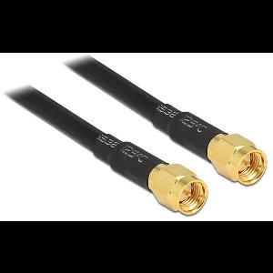 SMA (m) - SMA (m) kabel - LMR195/RF195 - 50 Ohm / zwart - 10 meter