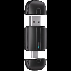 UDUTCH 2-in-1 Carplay Dongle - Android Auto Dongle Geschikt - Carplay Apple Geschikt - Carplay Draadloos Geschikt - Wireless Carplay Geschikt - Android Auto Geschikt - USB-A & USB-C Aansluiting