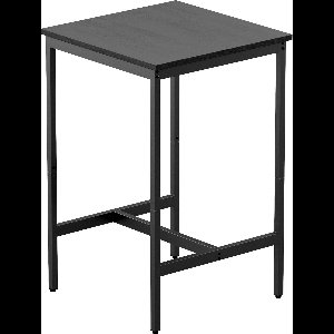 Bartafel Industrieel – Hout & Metaal – Vierkant 55×55×89 cm – Hoge Statafel voor Keuken en Woonkamer – IN-HOMEXL - Charco - 60x60x92cm (LxBxH)