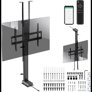 Maclean - TV houder - Elektrische plafond- en vloergreep - 43''-88'', VESA 600x400, max 60kg, 100-240V AC, 50/60Hz