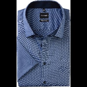 Olymp Business hemd korte mouw Blauw Big&Tall 141312/18