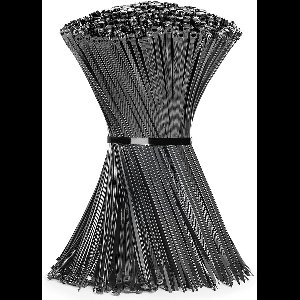 Qost - Tie Wrap - 200 x 3,5 mm - Kabelbinder - Tyraps - Zwart - 100 stuks