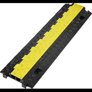 VEVOR 2 stuks Kabelbeschermer - 2 Kanaals Kabelbrug - Kabeldrempel - TPU en TPR - 91,8 x 25 x 4,3 cm
