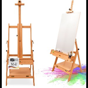 Artina Schildersezel Napoli - Massief Ezel gemaakt Beukenhout - Houten Ezel 60x207 geschikt voor Schildersdoeken tot 150 cm