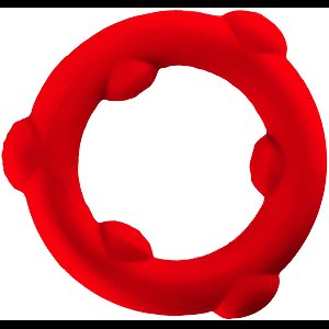 Oxballs - Spinner - Siliconen Cockring - Rood
