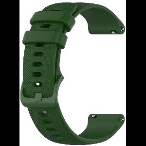 Siliconen Bandje voor Garmin Venu 3S / 2S / Vivomove 3S 18 mm – Donkergroen