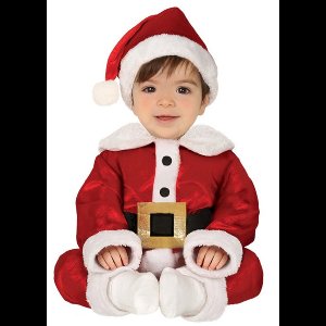 Fiestas Guirca Kerstman kostuum voor baby's - 3-delig - polyester - baby verkleedkostuums 92
