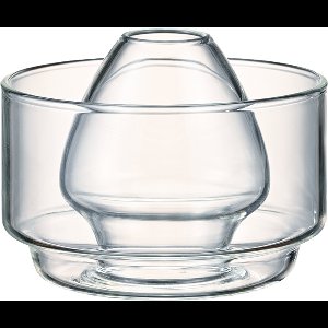 HARIO Matcha Chasen Houder met Kom - Hittebestendig Glas - Transparant