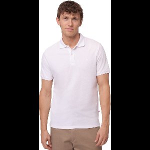 DANISH ENDURANCE Classic Fit Poloshirt Heren - biologisch katoen - Korte mouw - Wit - Maat XL