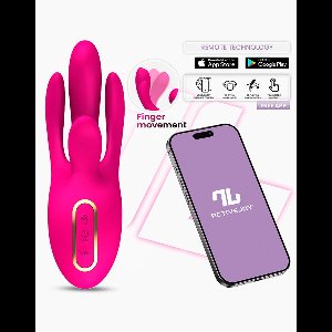 IY - Derek - Clitoris Vibrator - Bewegende Vingers - 3 motoren - App-bediening - Roze