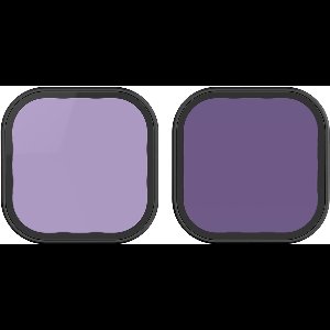 Telesin ND32 + ND64 Lens Filter Kit voor GoPro Hero 9/10/11/12 Black - Voor Filmische Motion Blur - Waterafstotend & Krasbestendig - Duits Optisch Glas & Aluminium - Zwart