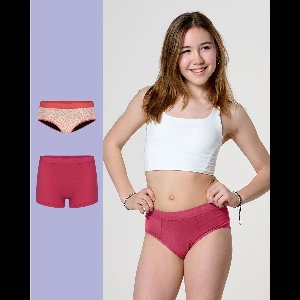 Moodies menstruatie ondergoed (meiden) - bundel bamboe - 2 stuks - meiden - maat M (176-188) - kleur