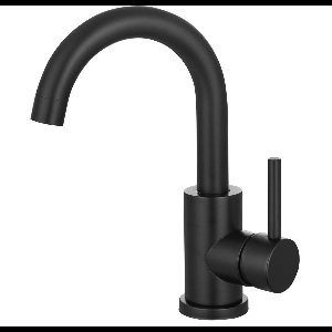 LOMAZOO Wastafelkraan Zwart Styx - Zwarte Wastafelkraan - Badkamerkraan Zwart - Zwarte Badkamerkraan