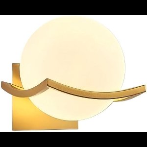 JeiibrZui Wandlamp - Wandlamp Draadloze verlichting - Glazen bol design Energiebesparende lamp - 1 - Binnengebruik Melkwit