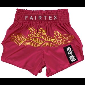 Fairtex BS1910 Muay Thai Shorts - Golden River - rood XXL
