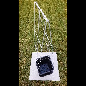 Plant Support - klimrek voor planten - Draadrek - Plantenrek - Tuinrek - Klimplantrek - Klimrek PUNT 1250 mm lang met pot en waterschotel