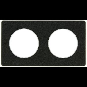 Schneider Electric Odace afdekraam 2-voudig Leisteen/Aluminium