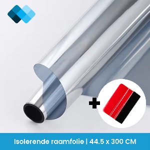 Transparante isolerende raamfolie | 45 x 300 cm | Makkelijke bevestiging | Isolatiefolie voor alle type ramen | Raamisolatie op maat