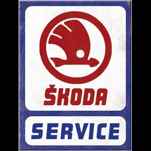 Magnet Skoda Service magneet 6 x 8 cm