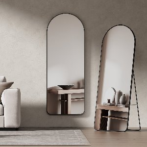 EMKE Passpiegel - Staande Spiegel - Wandspigel - 160x60cm - Zwart - Passpiegel Slaapkamer