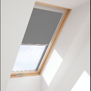 CONTRIO Dakraam Verduisterend Rolgordijn passend op VELUX M06,306 Grijs