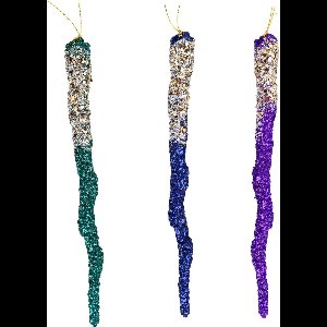 9 inch Icicle Orna X 3. 5x5x10 cm kerstornament