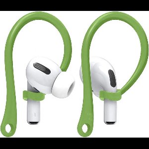 Ibley Sport hooks groen voor Apple AirPods Pro 1/2 & AirPods 3/4 - Oorhaken - Siliconen sport haken - Geschikt voor AirPods Pro 1/2 en Apple AirPods 3/4 - Set van 2