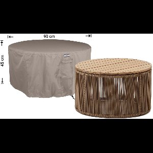 Raffles Covers Hocker hoes - x 90 H: 45 cm - RFSR90 - Waterdicht - Ademend - UV-bestendig - Elastisch rijgkoord - Beschermhoes tuinmeubelen