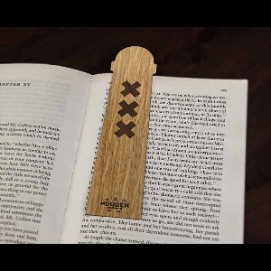 Boekenlegger Amsterdammertje Eiken.