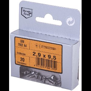 Plaatschroef met verzonken kop (DIN 7982-A4)