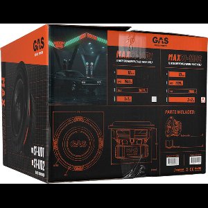 GAS MAX Level 1 Subwoofer 10" 2x1 Ohm
