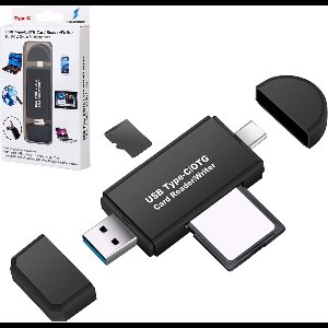 DynaBright SD Kaart lezer USB C - Card reader USB 3.0 - Kaartlezer SD kaart - Geheugenkaartlezer - Micro SD kaartlezer - USB kaartlezer