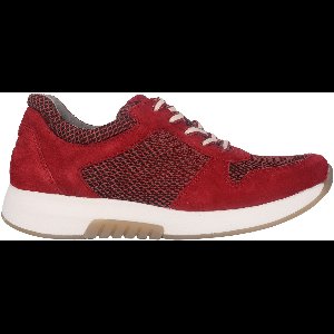 Gabor rollingsoft sensitive 76.946.48 - dames rollende wandelsneaker - rood - maat 41 (EU) 7.5 (UK)