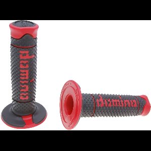 Handvatset Domino A260 off-road Zwart / Rood Scooter Schakelbrommer