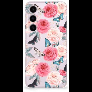 Samsung Galaxy S24 Plus TPU Case Butterfly Roses