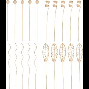 20 aroma diffuser sticks set van 4 modellen - 5 stuks per model - voor parfums - essentiële oliën - thuis - auto - kantoor - gelijkmatige verspreiding - lange levensduur - natuurlijk en milieuvriendelijk