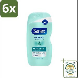 Sanex – Douchegel – Expert Skin Health Agave Revitalizing – 450 ml - Voordeelverpakking - 6 stuks - Huidbarrière - Agave