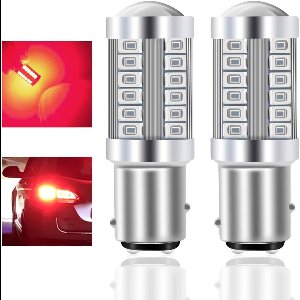 Ultra Heldere Rood 1157 BAY15D P21/5W Auto LED Lampen Set (2 stuks) - 900LM Mist- en Achterlichten