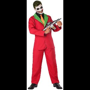 Kostuums voor Volwassenen Clown Joker Rood