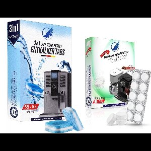 Koffiemachine Reiniging 95 Tabletten - 55 Ontkalkingstabletten - 40 Reinigingstabletten Siemens, Jura, Bosch, Krups, Philips - Fosfaatvrij