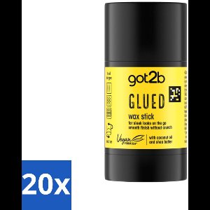 Got2B - Wax Stick - Glued - 50 g - Bulkverpakking - 20 stuks
